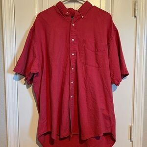 Men's Ralph Lauren Red Button-Up Shirt